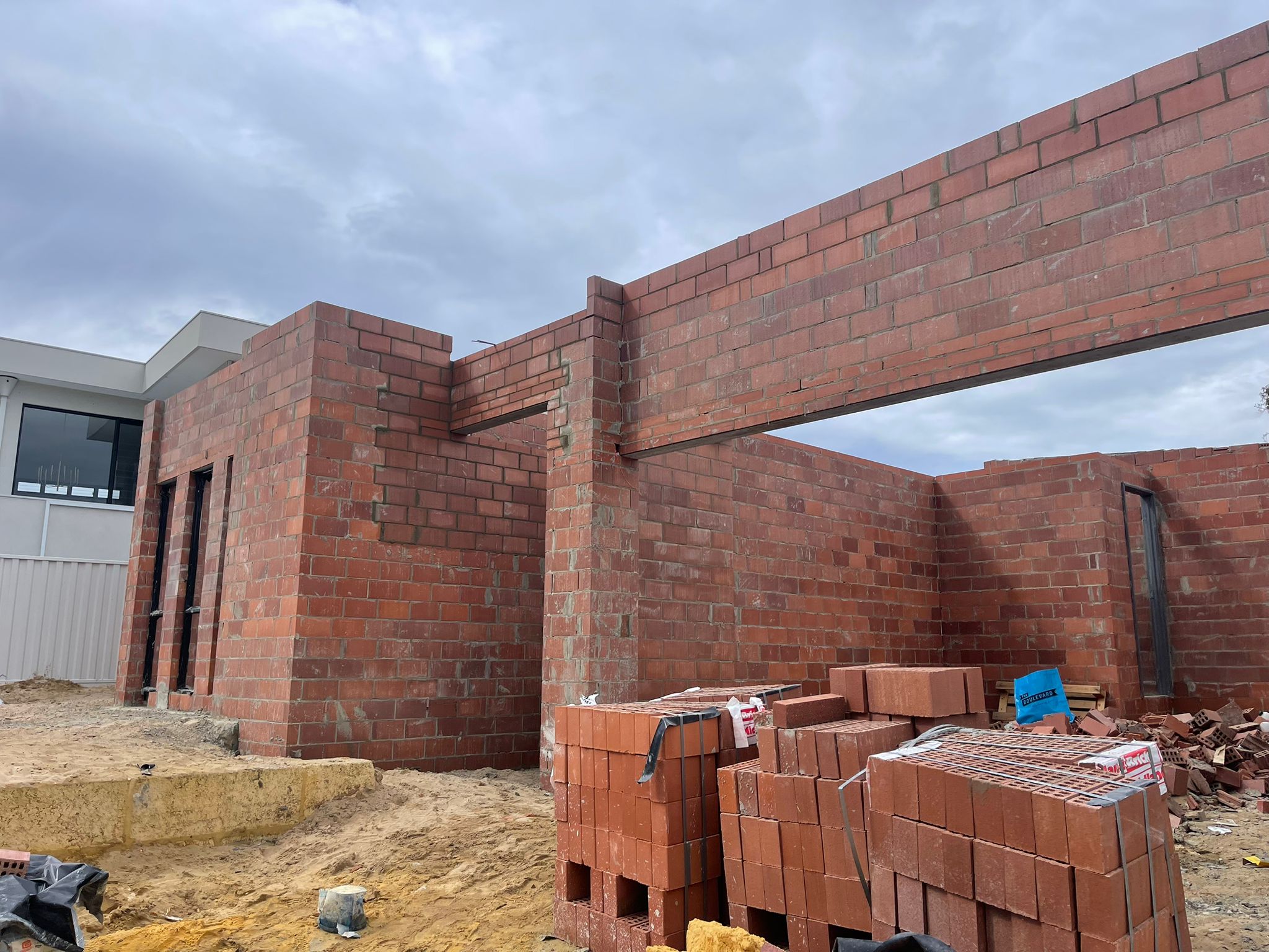 Branksome Gardens City Beach custom residence brickwork photo 8